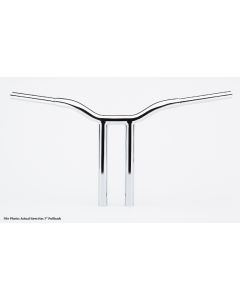 LA Choppers LA-7338-14 Chrome 1-1/4 14" Rise 7" PullBack Kage Fighter T-Bars TBW