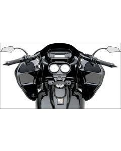 Paul Yaffe 10" OEM Monkey Bars Black Ape Hangers Handlebars Harley FLHR FLTR
