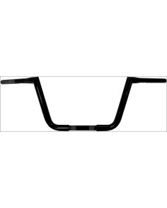 La Choppers Black 1-1/4" Big Twin Peaks 10" Handlebars Apes FLTR FLHR FXD ST XL