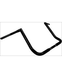 La Choppers Black 1 1/4" Twin Peaks Handlebars 14" Harley Batwing Fairing FLH/T