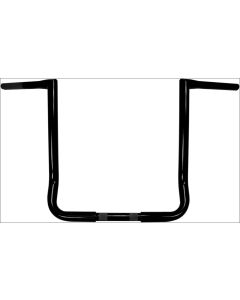 La Choppers Black 1 1/4" Twin Peaks Handlebars 16" Harley Batwing Fairing FLH/T
