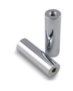 LA Choppers LA-7335-04R Chrome 4" Straight Handlebar Risers 1-1/4" Dia. Harley