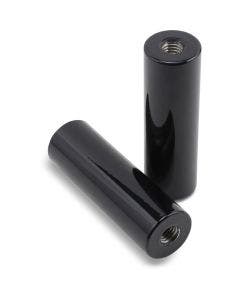 LA Choppers LA-7335-04RB Gloss Black 4" Straight 1-1/4" Handlebar Risers Harley