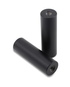LA Choppers LA-7335-04RM Flat Black 4" Straight 1-1/4" Handlebar Risers Harley