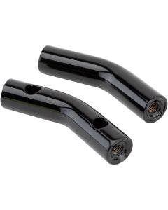 LA Choppers LA-7336-06RB Gloss Black 6" Handlebar Risers 1-1/4" Pullback Harley