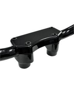 Drag Straight Black 1.5" Tall Forged Aluminum Risers W/ 1" Clamp for Harley 
