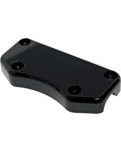 Drag Buffalo Smooth Black Handlebar 1" Riser Clamp Harley 3 1/2" Offset Holes