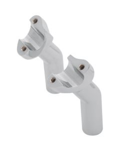Drag 1" Pullback 4.5" Tall Chrome Forged Aluminum Risers 1" Clamp Area Harley