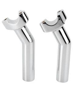 Drag 1" Pullback 5.5" Tall Chrome Forged Aluminum Risers 1" Clamp Area Harley