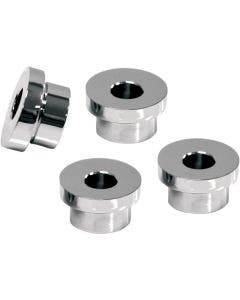 La Choppers Chrome 5 Degree Angled Handlebar Riser Bushing Adapters Kit Harley
