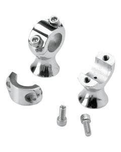 Biltwell Polished 1 Â¾" Slim Line Handlebar Risers Harley 1" Bars Heavy Duty