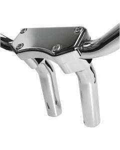 Drag Chrome 5.5" Tall 1.5" Pullback Forged Aluminum Risers W/ 1" Clamp Harley 