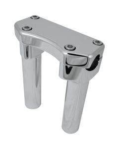 Drag Straight Chrome 6" Tall Forged Aluminum Risers W/ 1" Clamp for Harley 