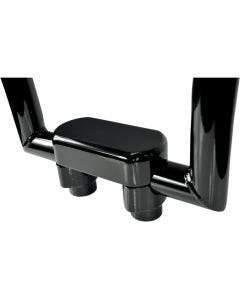 Drag Straight Black 1.5" Tall Forged Aluminum Risers W/ 1.5" Clamp for Harley 
