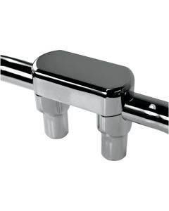 Drag Straight Chrome 3" Tall Forged Aluminum Risers W/ 1.5" Clamp for Harley 