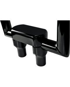 Drag Straight Black 3" Tall Forged Aluminum Risers W/ 1.5" Clamp for Harley 
