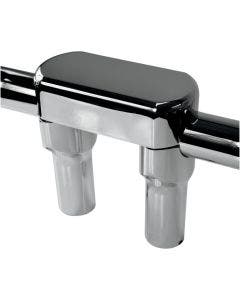 Drag Straight Chrome 4" Tall Forged Aluminum Risers W/ 1.5" Clamp for Harley 