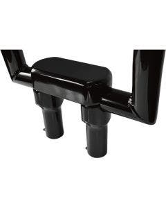 Drag Straight Black 4" Tall Forged Aluminum Risers W/ 1.5" Clamp for Harley 