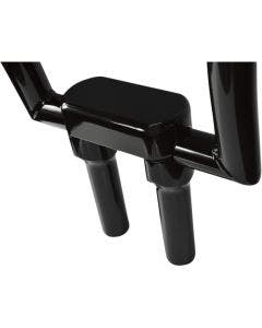 Drag Straight Black 6" Tall Forged Aluminum Risers W/ 1.5" Clamp for Harley 