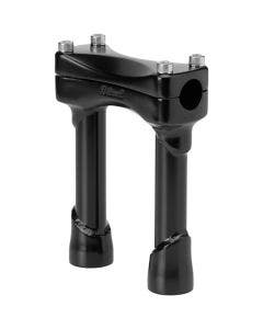 Biltwell Satin Black 6" Tall Murdock Risers for Harley Models 1" Clamping Area
