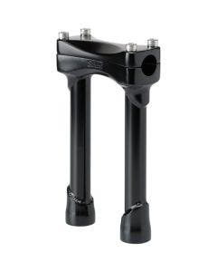 Biltwell Satin Black 8" Tall Murdock Risers for Harley Models 1" Clamping Area