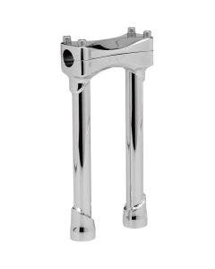 Biltwell Chrome 10" Tall Murdock Risers for Harley Models 1" Clamping Area