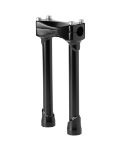 Biltwell Satin Black 10" Tall Murdock Risers for Harley Models 1" Clamping Area
