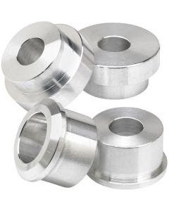 Lowbrow Raw Aluminum Solid Handlebar Riser Bushings Harley Big Twin 84-16