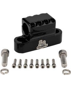LA Choppers LA-7335-XXC Black Kage Fighter 1-1/4" Handlebar 3-1/2" Riser Clamps