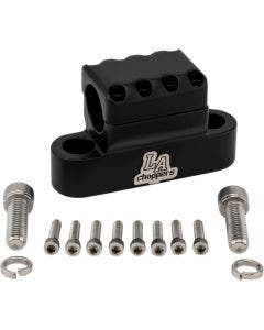LA Choppers LA-7335-XXCM Black Kage Fighter 1-1/4" Handlebar 3-1/2" Riser Clamps
