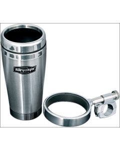 Kuryakyn Universal 1" Handlebar Mounted Drink Holder with Stainless Steel Mug