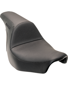 Slyfox Black Logo Lowrider Drifter Seat 4 Harley 18-24 FXLR/FLSB