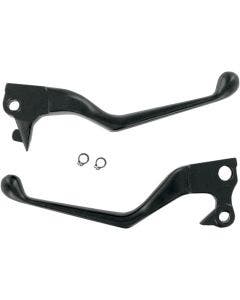 Drag Specialties Matte Black Clutch Brake Levers Harley Sportster 04-13 | 0610-0129