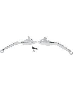 Drag Chrome Wide Blade Clutch Hand Brake Levers 08-13 Harley Touring FLH/T