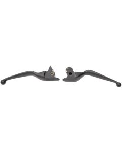 Drag Satin Black Wide Blade Clutch Brake Levers 14-16 Harley Touring FLH/T