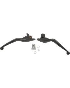Drag Black Slotted Wide Hand Levers Brake Clutch Harley 14-16 Touring Hydraulic
