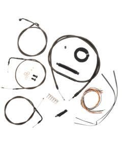 La Choppers Complete Midnight Cable Line Mini Ape Kit Harley 04-06 Sportster 