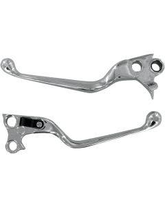 Drag Chrome Wide Brake Clutch Lever Set 96-16 Harley Touring Softail Dyna XL