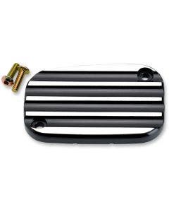 Joker Machine Black Finned Front Brake Master Cylinder Cover Harley 08-15 FLH/T