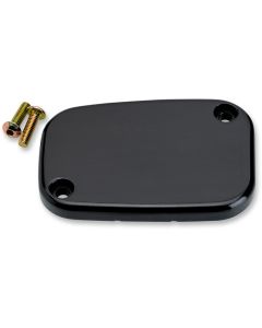Joker Machine Black Smooth Front Brake Master Cylinder Cover Harley 08-15 FLH/T