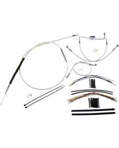 Magnum Sterling Chromite Complete 12"-14" Handlebar Installation Kit 08-13 FLH/T