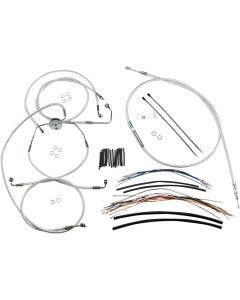 Magnum Sterling Chromite Complete 15"-17" Handlebar Installation Kit 08-13 FLTR
