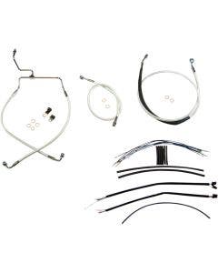 Magnum Sterling Chromite Complete 15"-17" Handlebar Installation Kit 14-15 FLHT