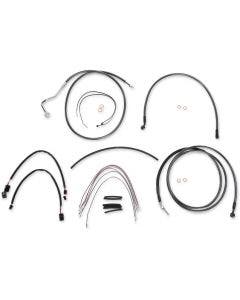 Magnum Black Pearl Complete 12"-14" Handlebar Installation Kit 14-15 FLHT W/ ABS