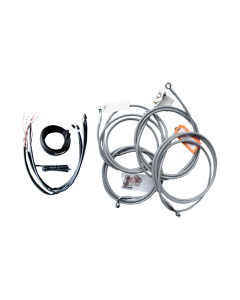 La Choppers Complete Stainless Cable Line Mini Ape Kit Harley 14-15 FLHX ABS