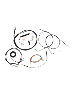 La Choppers Complete Black Vnyl Cable Line 15"-17" Kit Harley 07-13 Sportster 