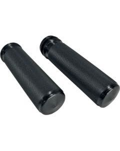 Joker Machine Black Sensor-Type Knurled Hand Grips for Harley Throttle by Wire