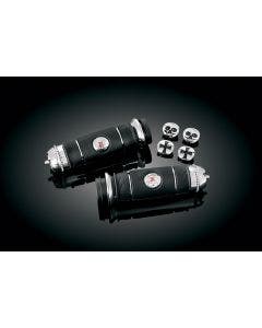 Kuryakyn Chrome Transformer Grips for 1" Handlebars Universal Honda Suzuki