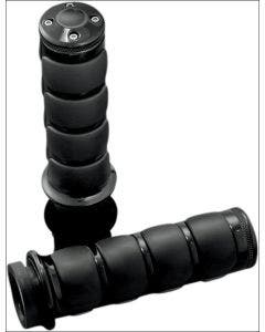 Kuryakyn Gloss Black ISO-Grips for Honda Triumph