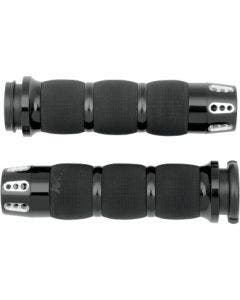 Avon Grips Air Cushion Black Gatlin Grips for Harley Throttle By Wire 08-23